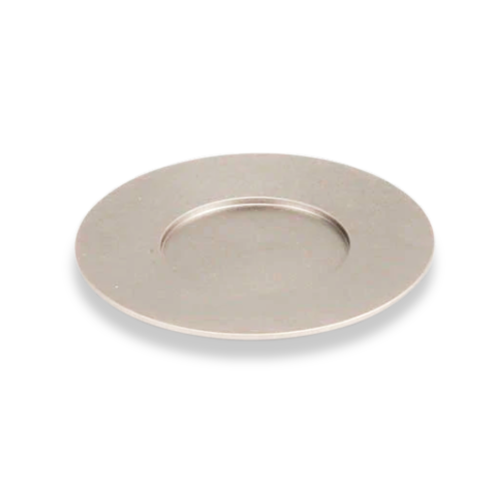 Single Kiddush Cup Plate in Silver Matte Colour
