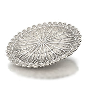 Sterling Silver Filigree Kiddush Cup Plate