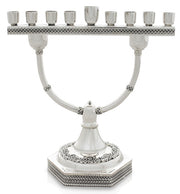 Two-In-One Sterling Silver Menorah Candelabra