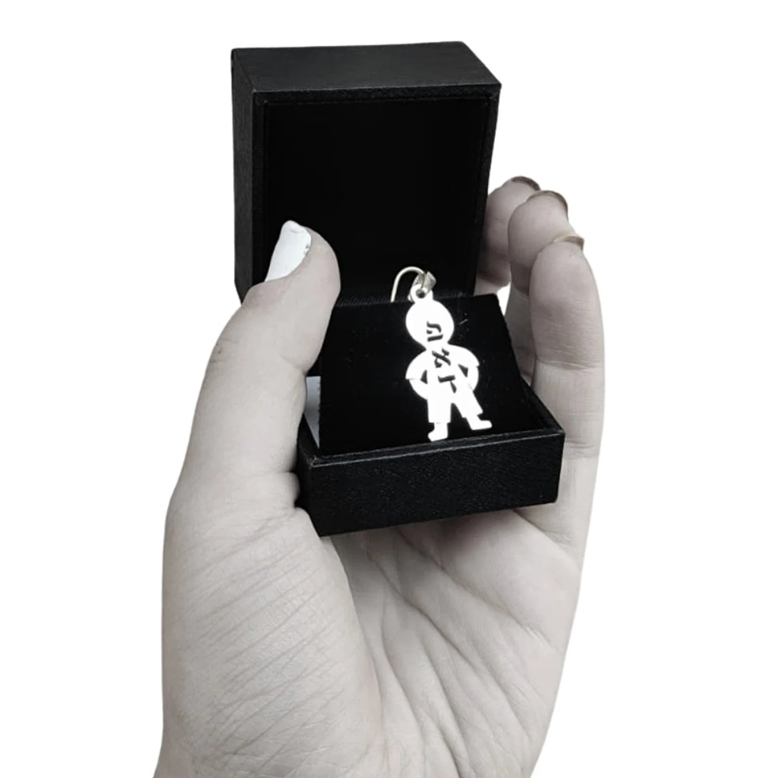 Little Boy Name Pendant Sterling Silver