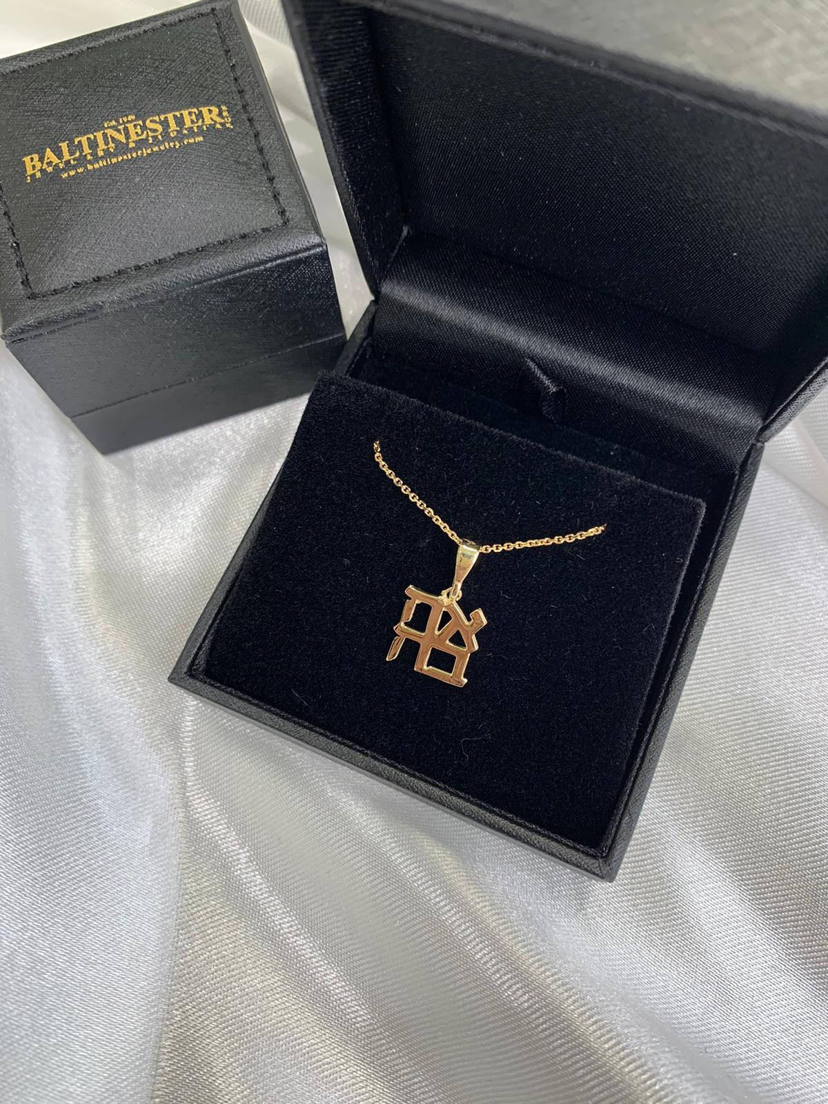 14K Gold Ahava Love Pendant