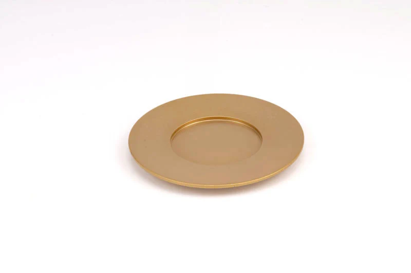 Single Kiddush Cup Plate in Silver Matte Colour