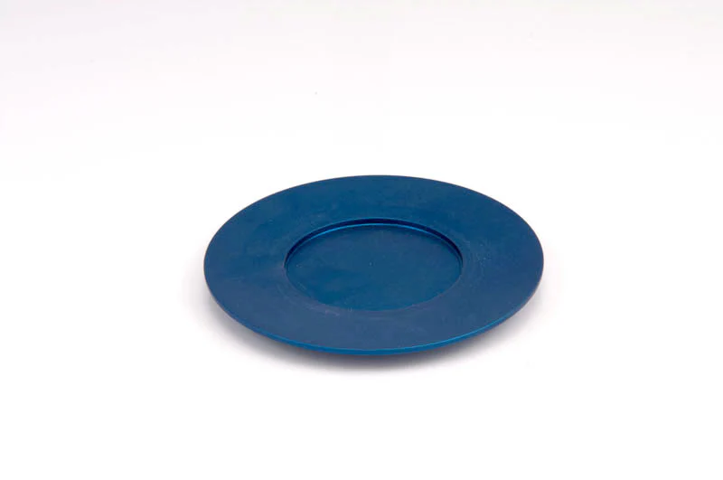 Single Kiddush Cup Plate in Silver Matte Colour