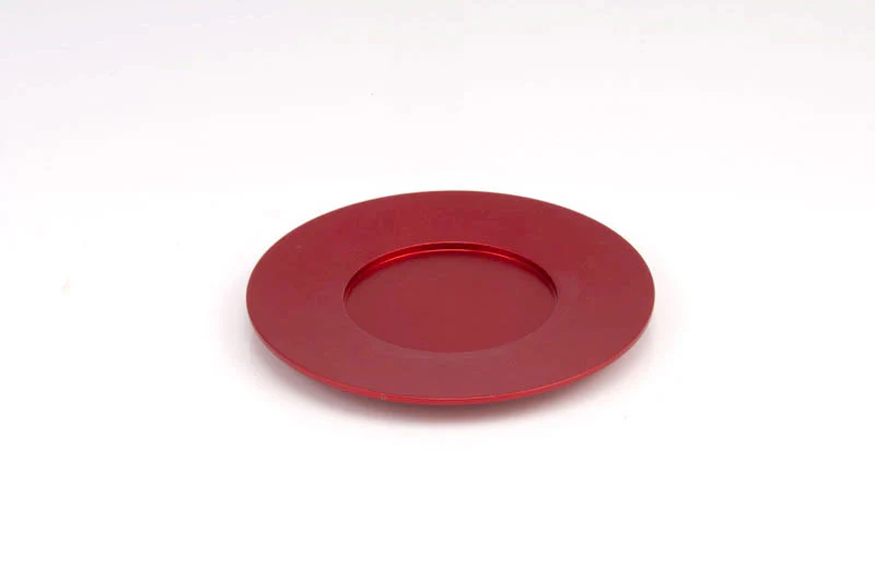 Single Kiddush Cup Plate in Silver Matte Colour