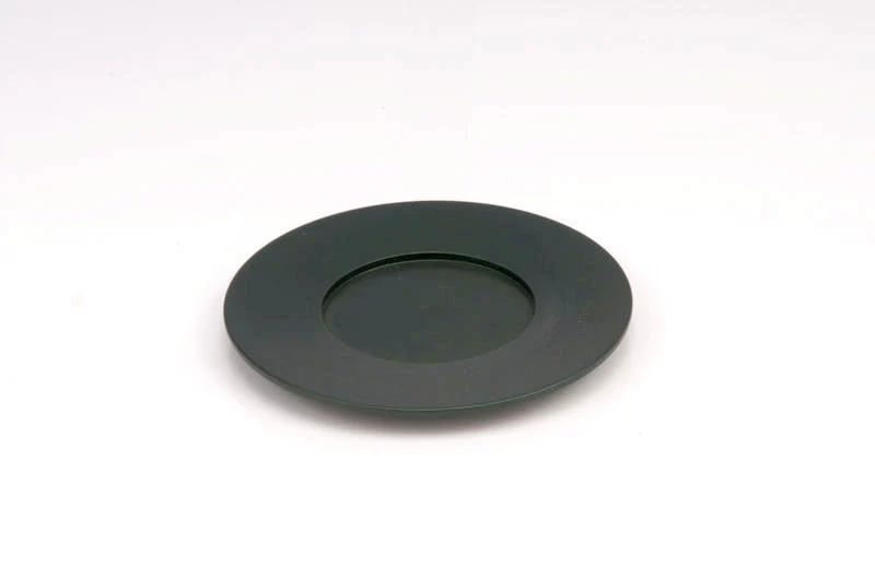Single Kiddush Cup Plate in Silver Matte Colour