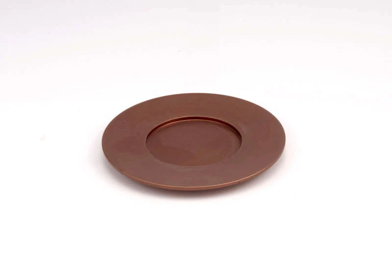 Single Kiddush Cup Plate in Silver Matte Colour