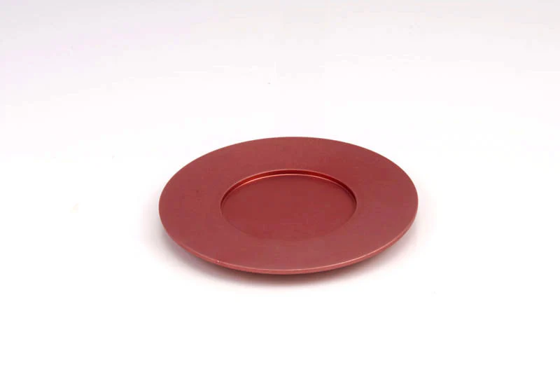 Single Kiddush Cup Plate in Silver Matte Colour