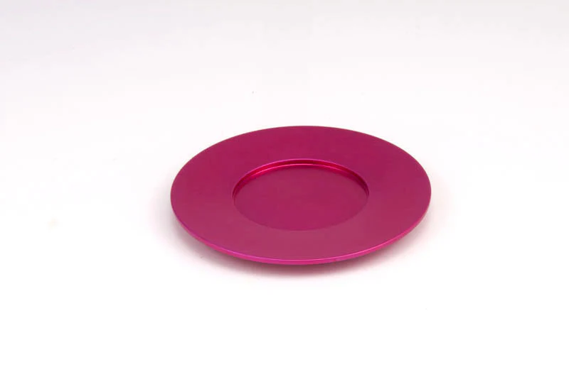 Single Kiddush Cup Plate in Silver Matte Colour