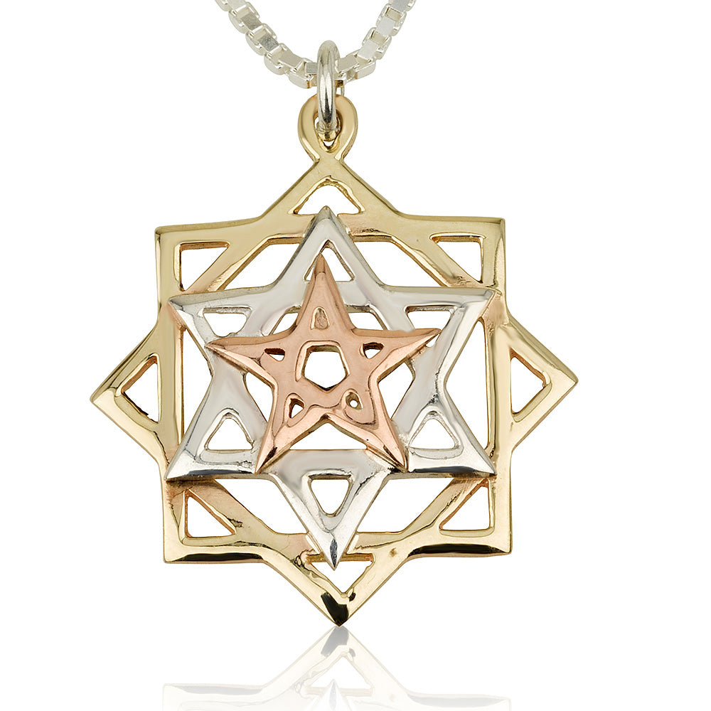 Tricolor Eve's Rectification Kabbalah Pendant