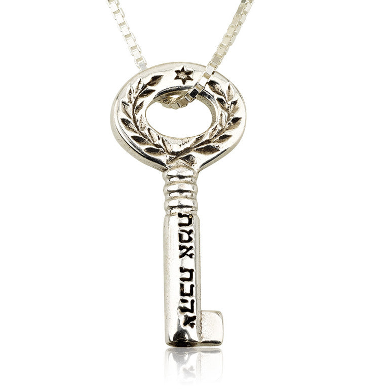 True Love Sterling Silver Key Pendant