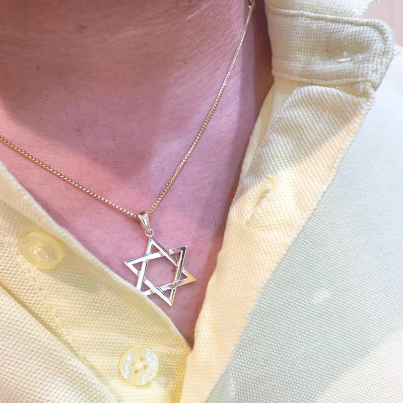 14K Gold Classic Star of David Pendant