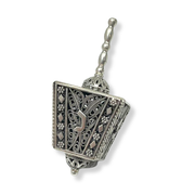 Sterling Silver Cube Filigree Dreidel