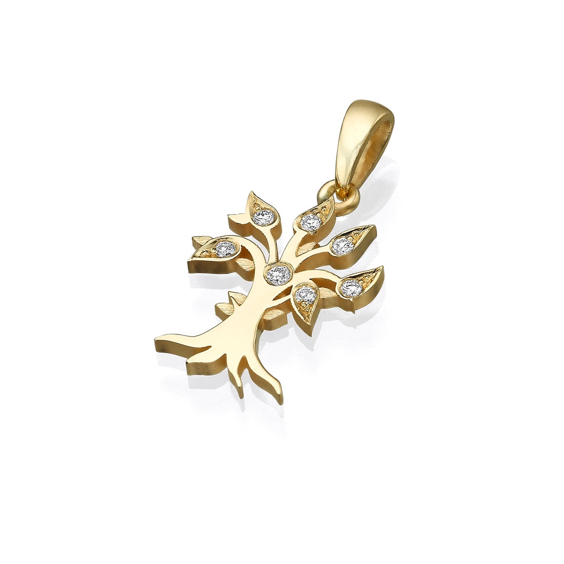 18k Gold and Diamond Tree of Life Pendant
