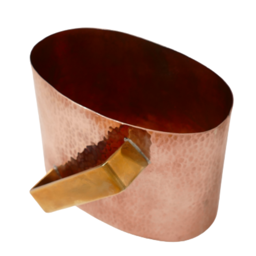 Oval Copper Natla Washing Cup