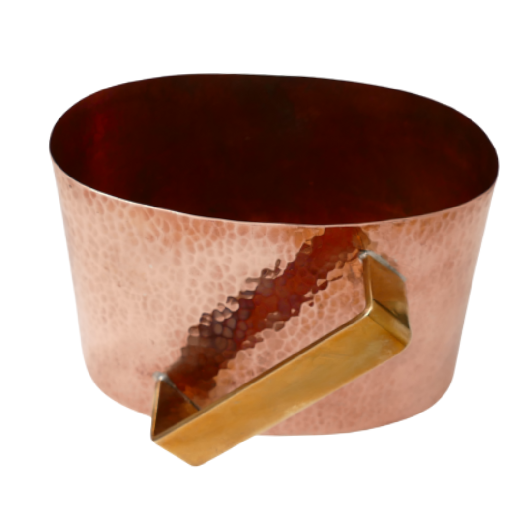 Oval Copper Natla Washing Cup