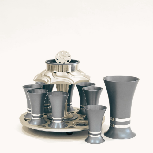 Wine Fountain with 8 Kiddush Cups