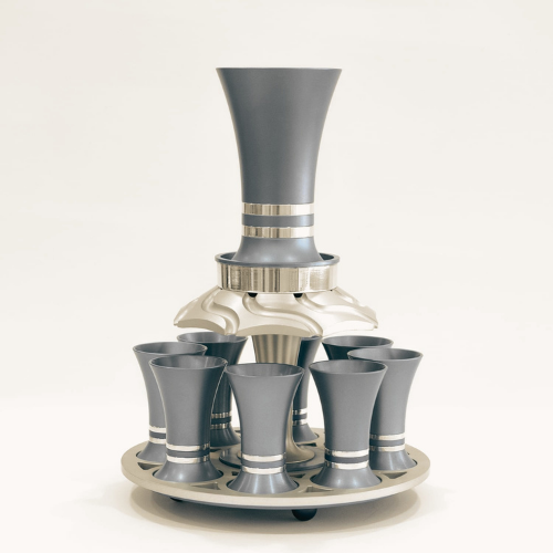 Wine Fountain with 8 Kiddush Cups