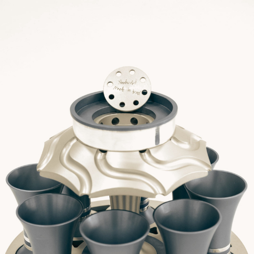 Wine Fountain with 8 Kiddush Cups