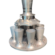 Wine Fountain with 8 Kiddush Cups