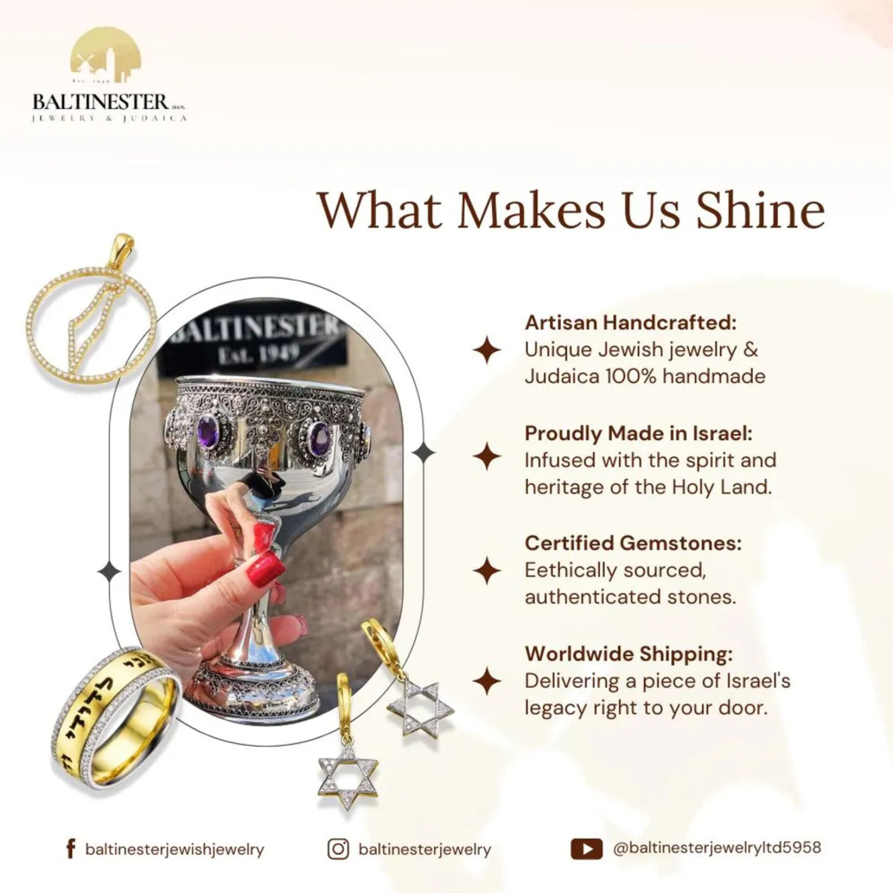 Ancient Masada Coin Earrings 14K Gold