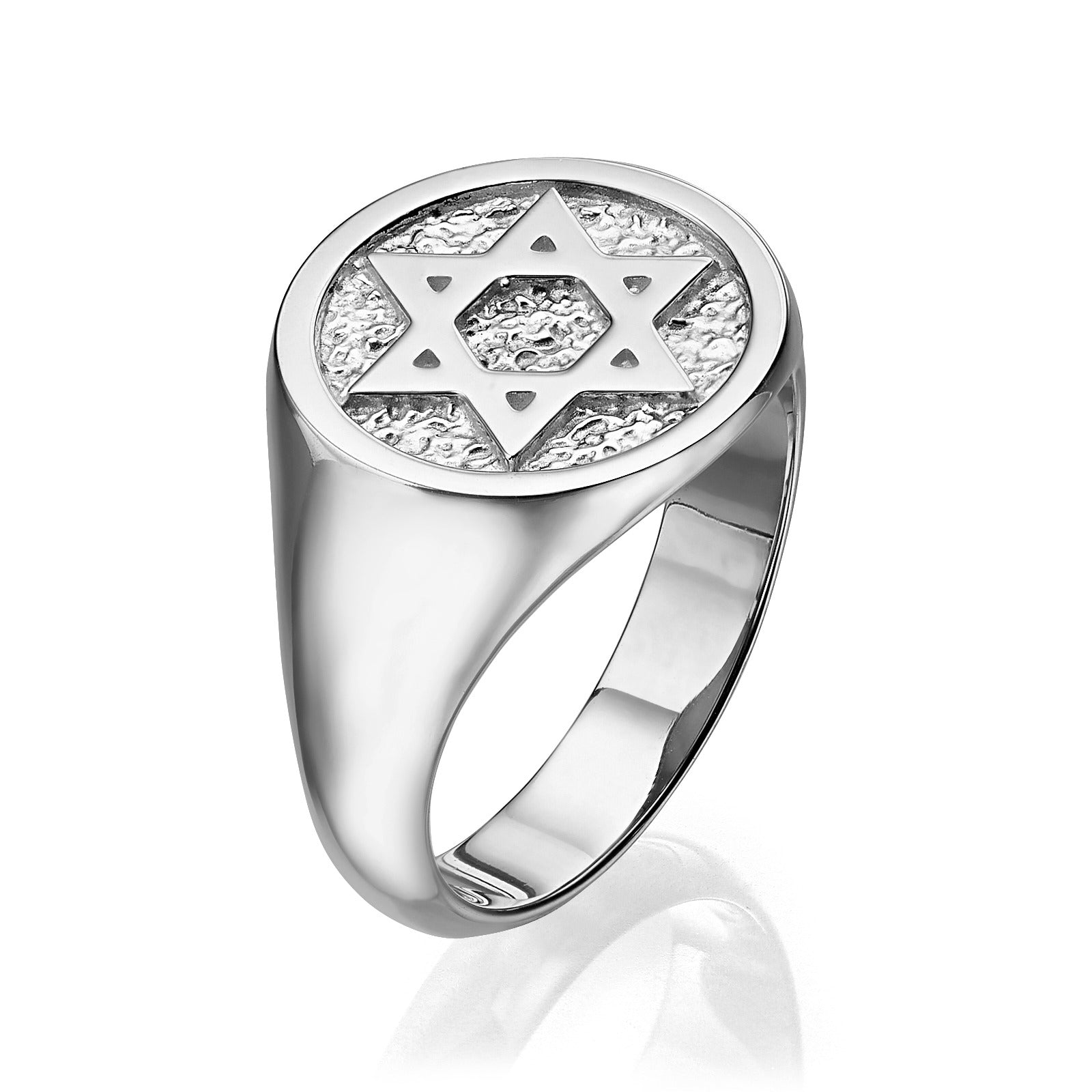 Star of David Signet Ring 14K Gold