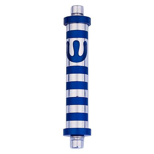Aluminum Striped Mezuzah (Small)