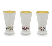 Kiddush Cup - Gad Enamel Embellished Silver