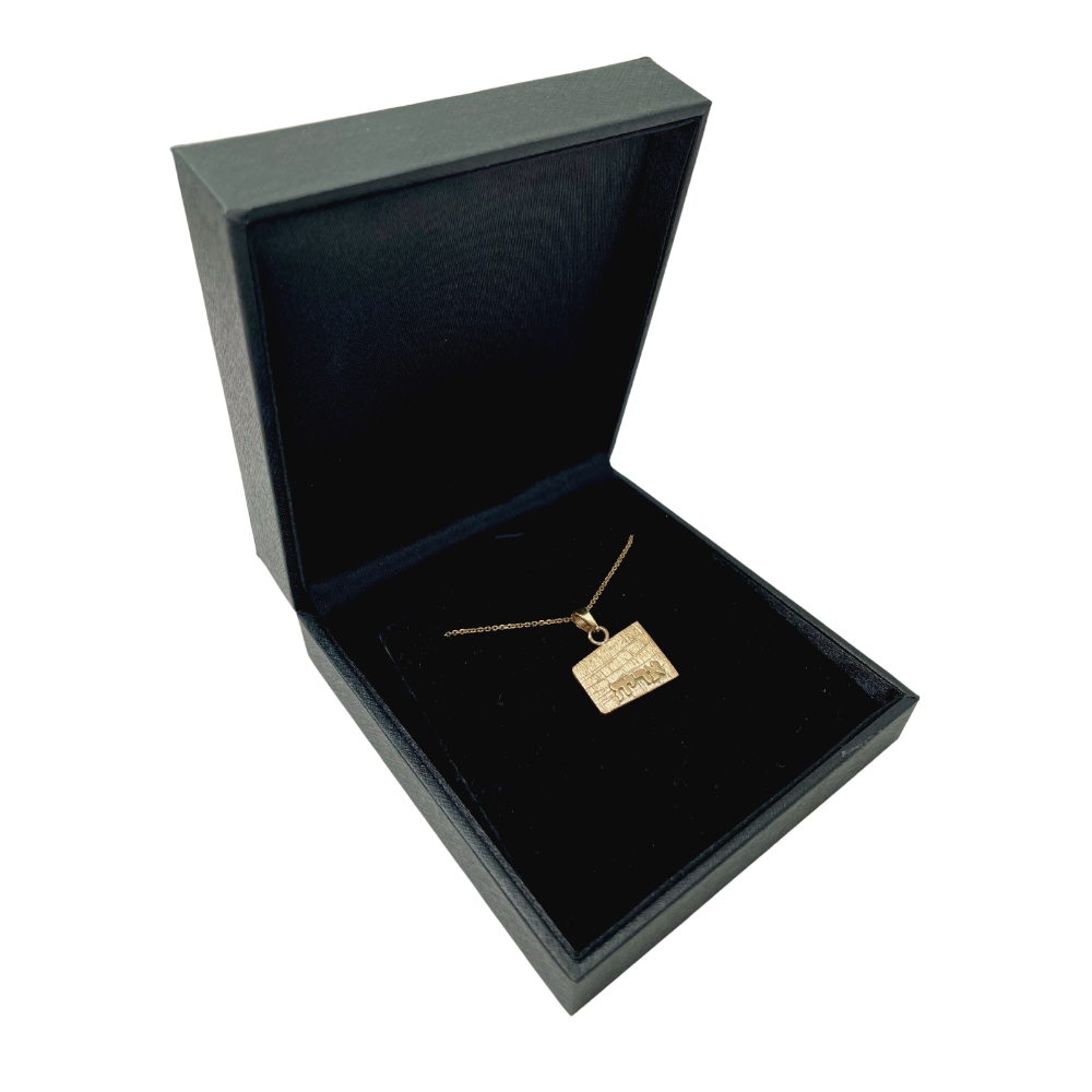 14k Gold 3D Kotel Name Pendant