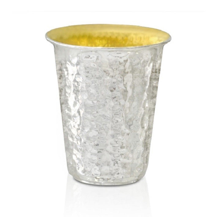 Gideon Hammered Silver Kiddush Cup