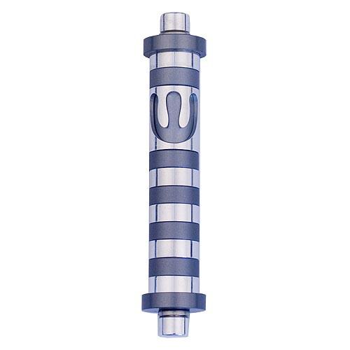 Aluminum Striped Mezuzah (Small)