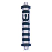 Aluminum Striped Mezuzah (Small)