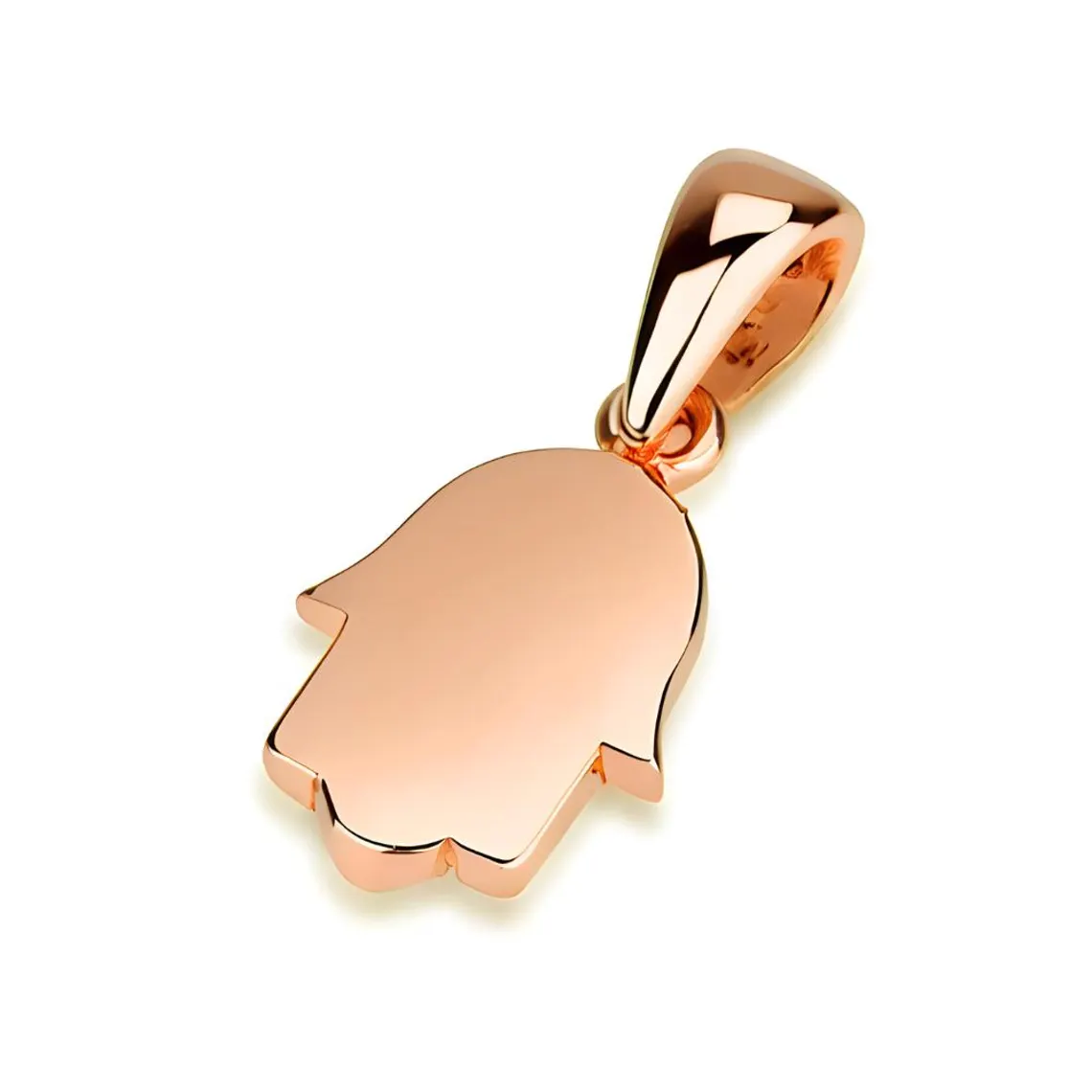 Mini 14K Gold Minimalist Hamsa Pendant