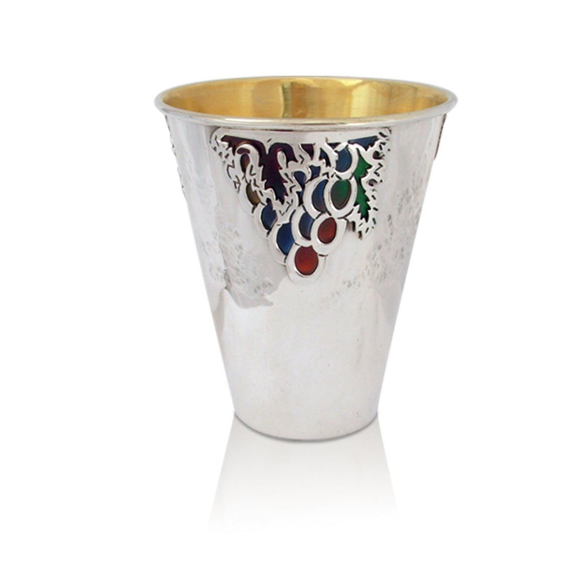 Silver Kiddush Cup - Micha Enameled
