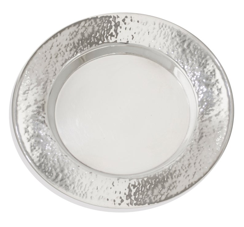 Gideon Hammered Enamel Silver Kiddush Cup