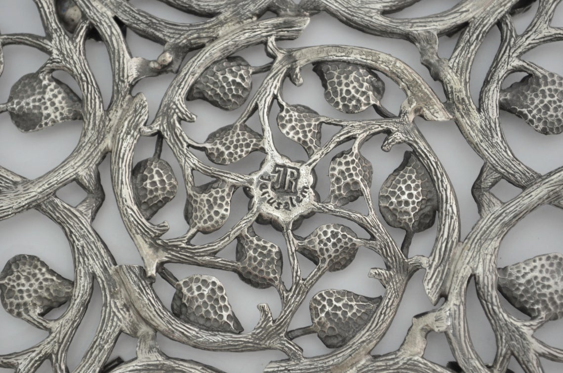 Sterling Silver Leaf Plate for Honey Dish