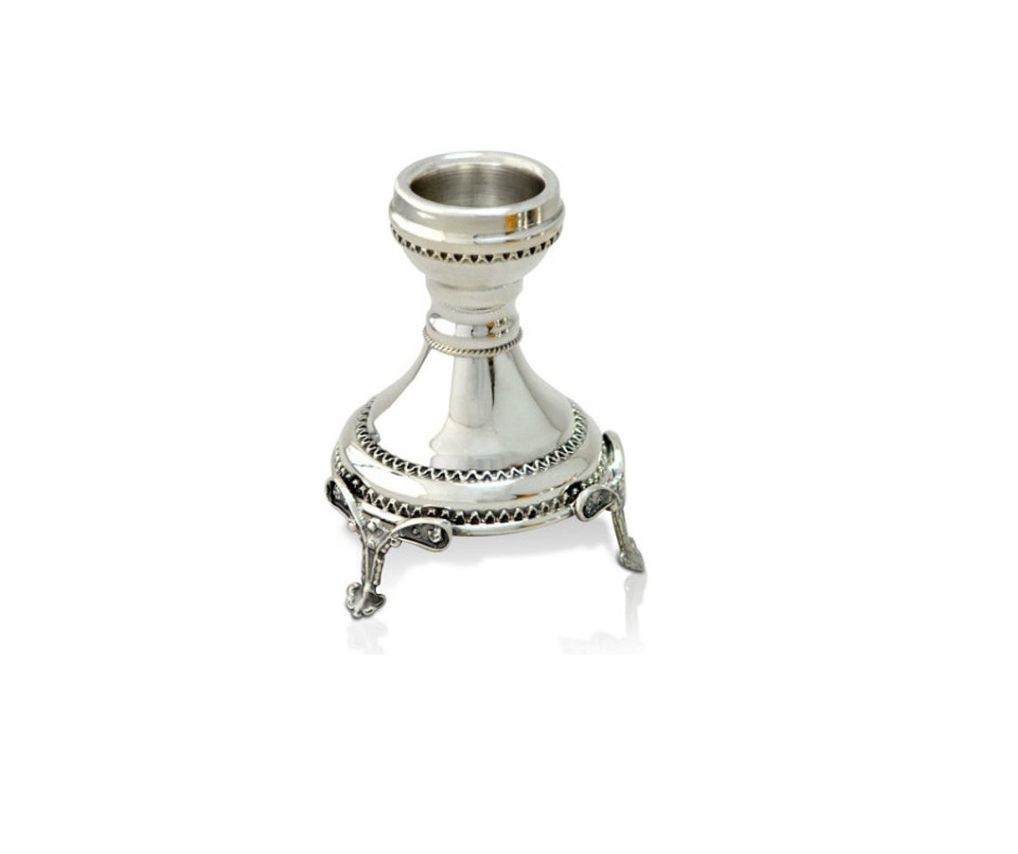 Sterling Silver Candlesticks with Custom Legs