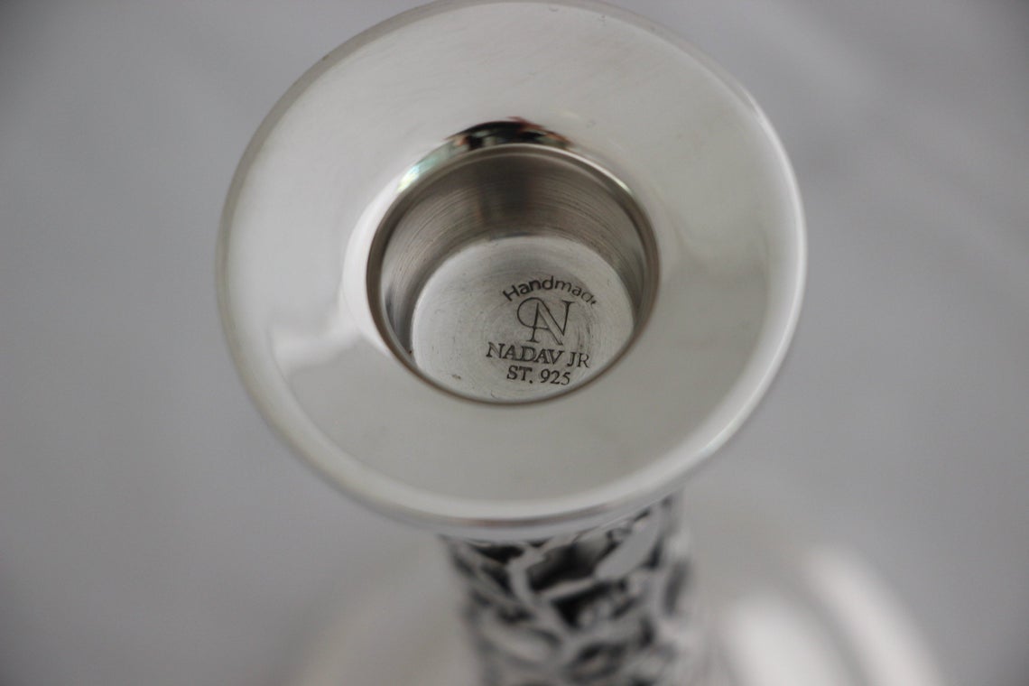 Shulamit Standard Sterling Silver Candlesticks