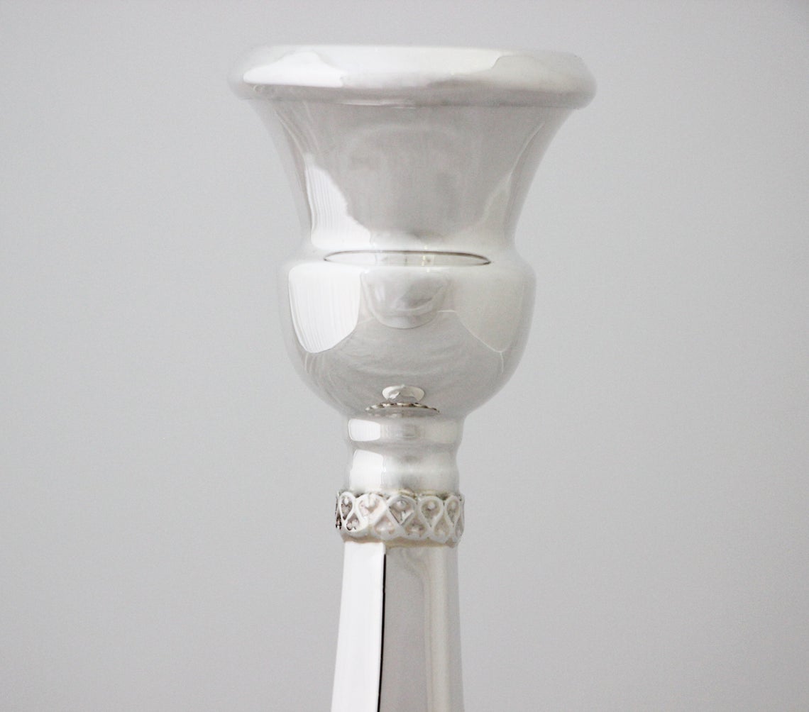 Hadassah Traditional Sterling Silver Candlesticks