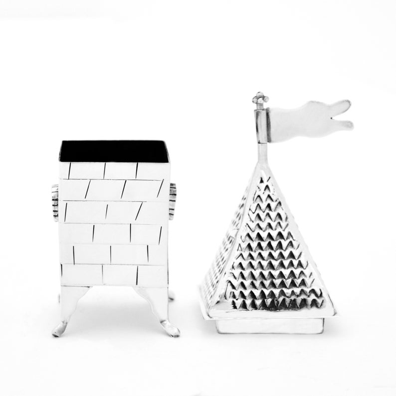 Sterling Silver House Tzedakah 'Charity' Box