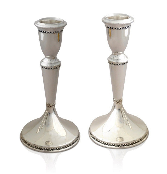 Malka Sterling Silver Candlesticks