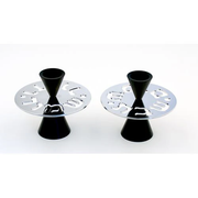 Shabbat Shalom Candle Holders With Modern Design