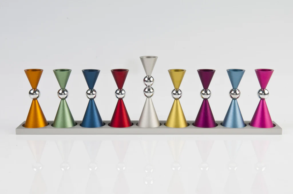Contemporary Mini Ball Menorah