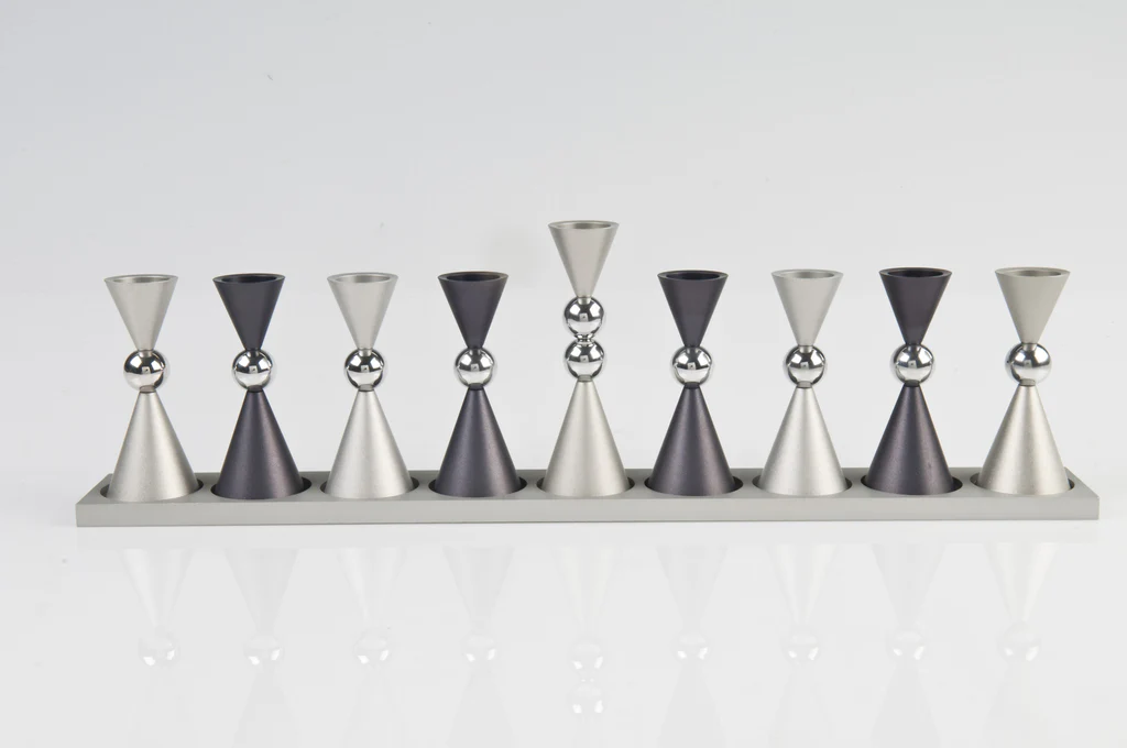 Contemporary Mini Ball Menorah