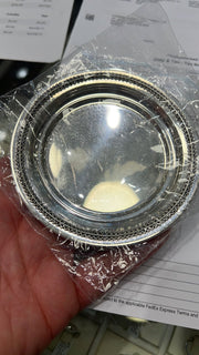 Customized Silver Kiddush Plate with 3 Eilat Stones