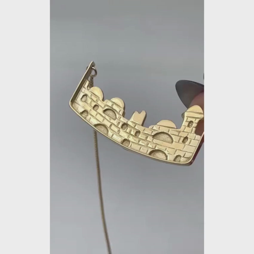 Load video: Jerusalem Necklace in 14K Gold