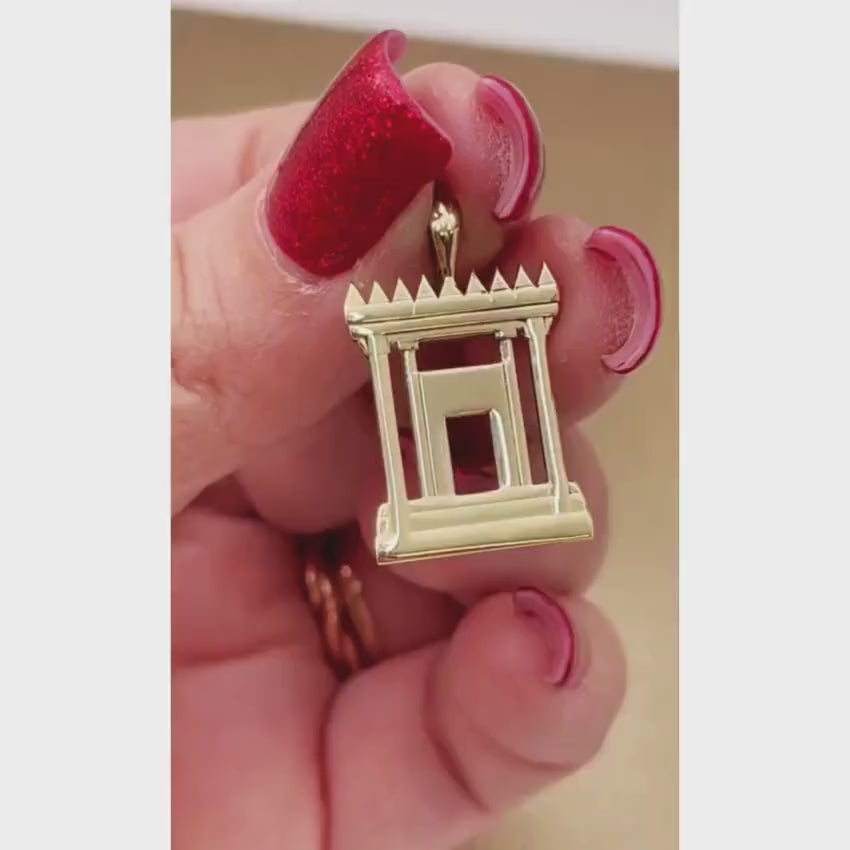 Load video: Jerusalem Temple Necklace in 14K Gold