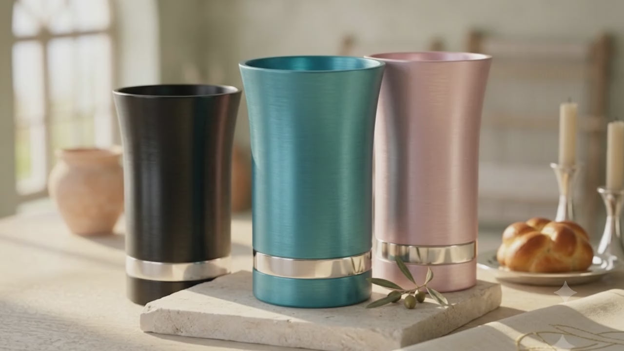 Load video: Modern-Style Small Kiddush Cup