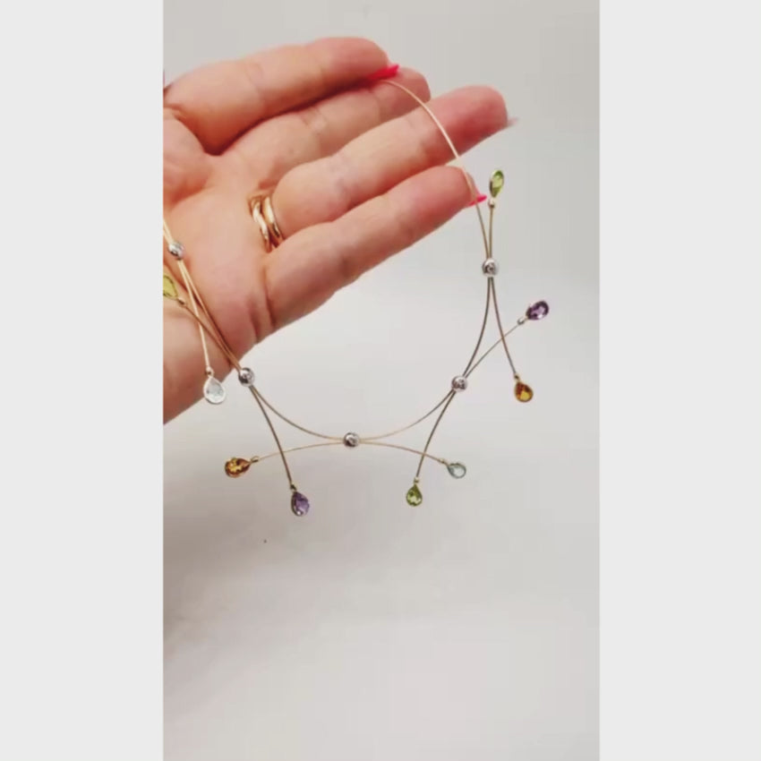Load video: 14K Gold Crisscross Necklace