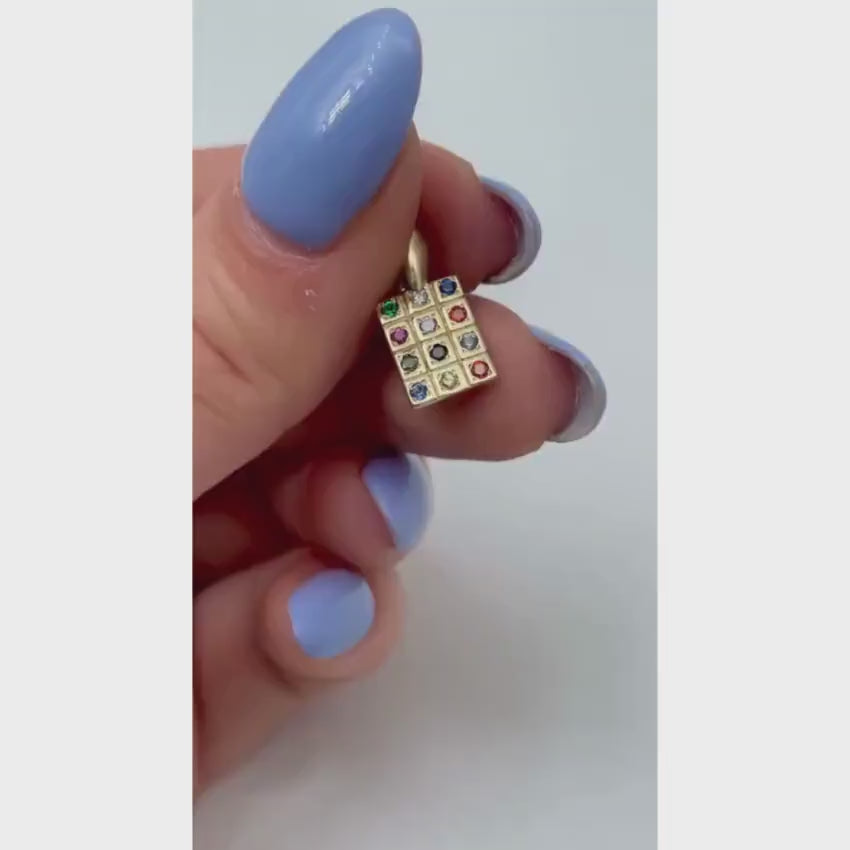Load video: Large 14k Gold Classic Choshen Pendant