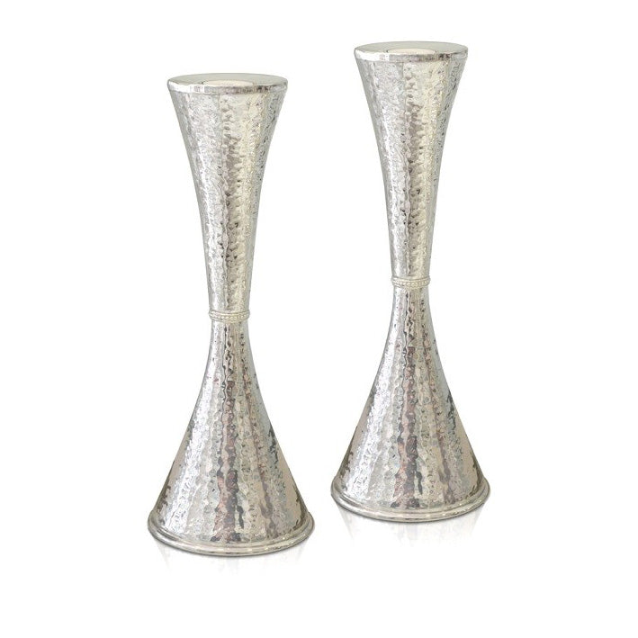 Rivka Contemporary Sterling Silver Candlesticks